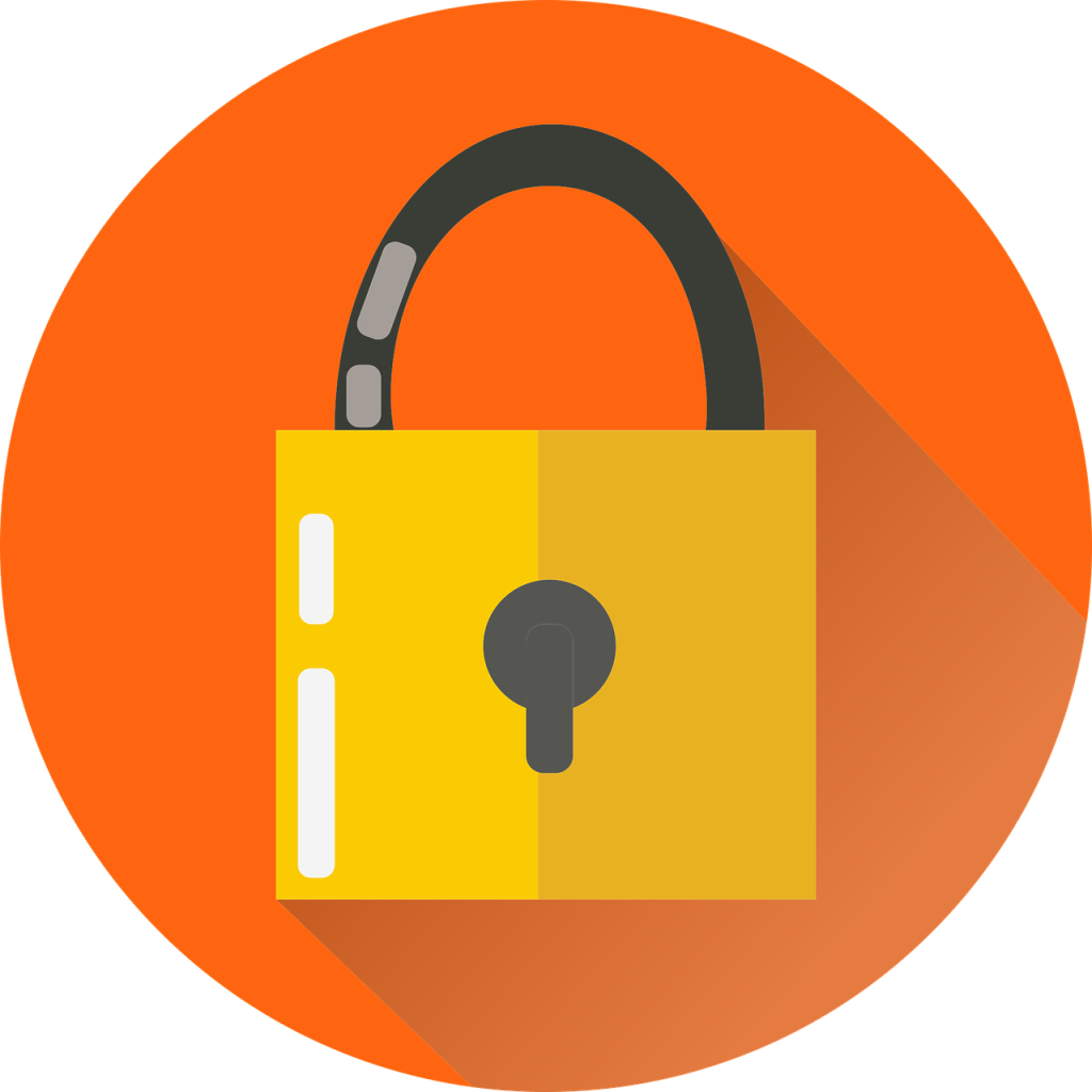 Free lock security key vector