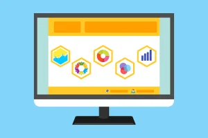 Free statistic survey website vector