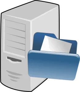 Free computer file network vector
