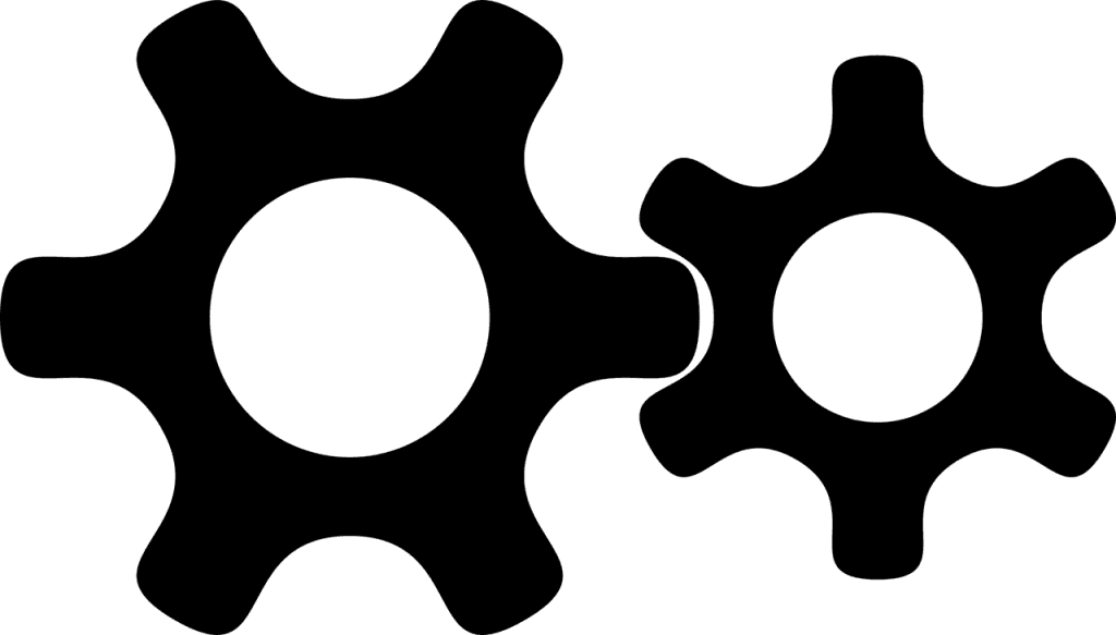 Free gear machine mesh vector