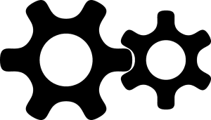 Free gear machine mesh vector