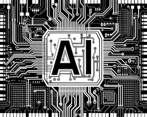 Free ai generated artificial intelligence typography vector